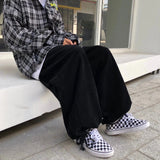 frat boy outfits Corduroy Pants Men's and Women's Japanese Retro Loose Wide-Leg Casual Pants All-Matching Workwear Ankle-Tied Pants Ins Fashion