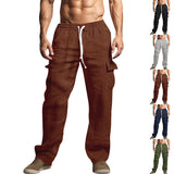 Autumn and Winter Men's Casual Trousers Loose Corduroy Wide-Leg Pants