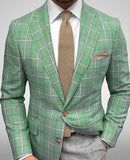 semi formal men outfit Custom Spring New Striped Suit Jacket Men's Casual Slim Fit Suit Jacket Men