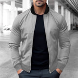 Spring and Autumn Men's Pilot Zipper Jacket Casual Simple Men's Outdoor Sports Jacket