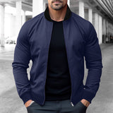 Spring and Autumn Men's Pilot Zipper Jacket Casual Simple Men's Outdoor Sports Jacket