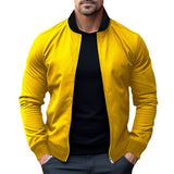 Spring and Autumn Men's Pilot Zipper Jacket Casual Simple Men's Outdoor Sports Jacket