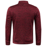 Riolio Autumn Winter Men's Zipper Knit Long Sleeves Thin Cashmere Fashion Top Sweater Coat