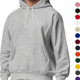 Autumn and Winter Men's Sports Solid Color Fleece Sweater Men's Hoodie