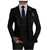 semi formal men outfit New Men's Suit Three-Piece Business Casual Suit Host Dress