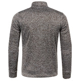 Riolio Autumn Winter Men's Zipper Knit Long Sleeves Thin Cashmere Fashion Top Sweater Coat