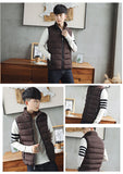 Riolio Men Vest Windproof Vest Men Jacket Sleeveless Vest Winter Jacket Casual Coat Men down Cotton Warm Thicken Waistcoat thick gilet