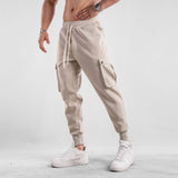 Sports Trousers Men's Running Loose Autumn and Winter Close-up Ankle-Tied American Fitness Pants Three-Dimensional Book Bag Casual Sweatpants