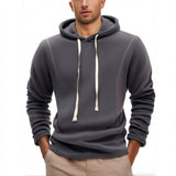 Polar Fleece Hooded Sweater plus Size Men's Autumn and Winter Fleece-lined Warm Sports Pullover Hoodie