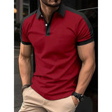 Casual Men's Polo Shirt 3D Printing Breathable Fashion Polo Shirt Top