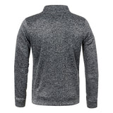 Riolio Autumn Winter Men's Zipper Knit Long Sleeves Thin Cashmere Fashion Top Sweater Coat