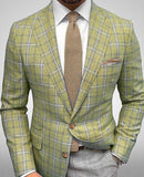 semi formal men outfit Custom Spring New Striped Suit Jacket Men's Casual Slim Fit Suit Jacket Men