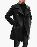 mens clothing styles casual Woolen Men's Coat Autumn and Winter New Warm Thickened Coat