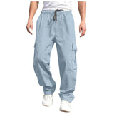 guy outfits New Summer Youth Casual Pants Men's Loose Straight Casual Trousers Men