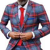 semi formal men outfit Hot-Selling Style New Digital Printing Plaid Men's Casual Suit Men's Jacket