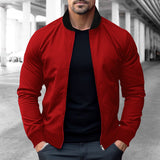 Spring and Autumn Men's Pilot Zipper Jacket Casual Simple Men's Outdoor Sports Jacket
