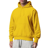 Autumn and Winter Men's Sports Solid Color Fleece Sweater Men's Hoodie