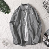 men fall outfits casual Colorful Plaid Couple Plaid Shirt Coat Long-Sleeved Shirt Youth Korean Casual Student Handsome Men's Shirt