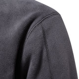 Men's Autumn and Winter Stand Collar Half Zipper Long-Sleeved Sweater Stand Collar Trendy Men's Polar Fleece Top