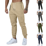 Men's Drawstring Casual Sports Trousers Breathable Men
