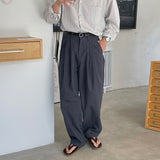 mens fall fashion Fashion Trendy Suit Pants Men's Autumn Loose Korean Style Wide Leg Mopping Casual Pants Long Pants