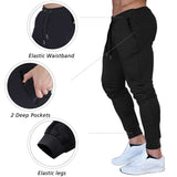 Spring and Autumn Men's Outdoor Fitness Sports Pants Solid Color Fashion Casual Ankle-Tied Pants