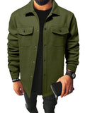 Autumn and Winter Men's Youth Casual Men's Shirt Brushed