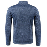 Riolio Autumn Winter Men's Zipper Knit Long Sleeves Thin Cashmere Fashion Top Sweater Coat