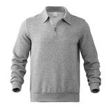 Men's Autumn and Winter American Retro Sweater Jacquard Long Sleeve Lapel Half Zipper Men's Top