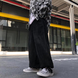 frat boy outfits Corduroy Pants Men's and Women's Japanese Retro Loose Wide-Leg Casual Pants All-Matching Workwear Ankle-Tied Pants Ins Fashion