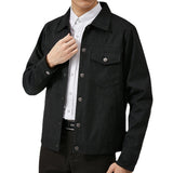 Suede Jacket Men's Winter Fashion Lapel Jacket Men's Loose Casual Top Men