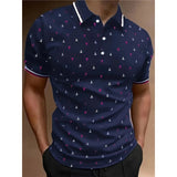 Casual Men's Polo Shirt 3D Printing Breathable Fashion Polo Shirt Top