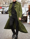 Men's Mid-Length Trench Coat Men's Long Coat