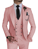 semi formal men outfit African Business Casual Men's Three-Piece Suit for Bridegroom Men