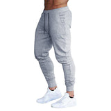 Riolio Spring and Autumn Men's Outdoor Fitness Sports Pants Solid Color Fashion Casual Ankle-Tied Pants