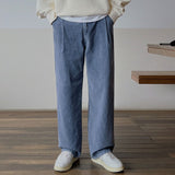 Riolio winter outfits men Retro Corduroy Casual Pants Men's Autumn New Korean Style Trendy Loose Straight Wide-Leg Pants