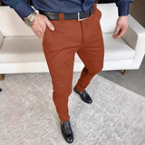 masc outfits Spring and Autumn New Suit Pants Men's Light Business Pants Youth Straight Loose Men's Solid Color Suit Pants