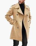 mens clothing styles casual Woolen Men's Coat Autumn and Winter New Warm Thickened Coat