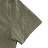 Riolio Summer New Solid Color Linen Men's Shirt Turn-down Collar Short Sleeve Men's Loose Casual Pocket Outdoor Vacation Shirt