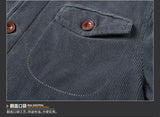 Riolio Winter Mens Jacket Warm Corduroy Jackets and Coats Fur Collar Winter Casual Coats Outwear Male Thermal Cotton Jacket Streetwear