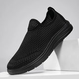Riolio  New Summer Men Mesh Shoes Breathable Loafer Lightweight Handmade Casual Shoes Outdoor Men's Sneakers Walking Shoe Driving Shoes