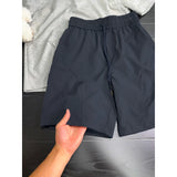 Riolio  Baskeall orts Men's Summer Ice Silk Cool Feeling Beach Pants CleanFit Five Tenths Casual Loose Straight Leg Pants