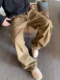 Riolio Wide Cargo Pants Men Baggy Oversize Cargo Trousers Male Oversize  Loose Casual Streetwear Hip Hop Pocket Spring