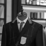 Riolio  Men Suit 3 Piece Jacket+Vest+Pant Wedding Groom Tuxedo Long Tailcoat Best Man Formal Prom Suit Fashion