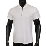 Riolio  New Mens Polo Shirts Short Sleeve Zipper Stand Collar Men Clothing Summer Casual Slim Polo Shirt Tops Printing T Shirt