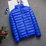 Riolio New Brand Autumn Winter Light Down Jacket Men's Fashion Hooded Short Large Ultra-thin Lightweight Youth Slim Coat Down Jackets