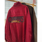 Riolio American Retro Trend College Style Patch Embroidered Lapel Jacket Men Women Fashion Loose Casual Versatile Jacket Trendy Tops
