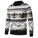 Riolio  Autumn Winter Men's Warm Sweaters Fashion Men O-Neck Thicken Knitting Cashmere Pullover Men Classic Business Sweaters Clothing