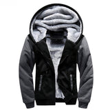 Riolio Men's Fleece Jacket Camouflage Thicken Jackets Hooded Coat Winter Long Sleeve Down Coats Casual Streetwear Men's Hoodies