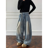 Riolio  Jeans men Wash Light Blue Relaxed Fit 2025 New Arrival High Quality Distressed Denim Pants Men Streetwear Fashion Youth Casual